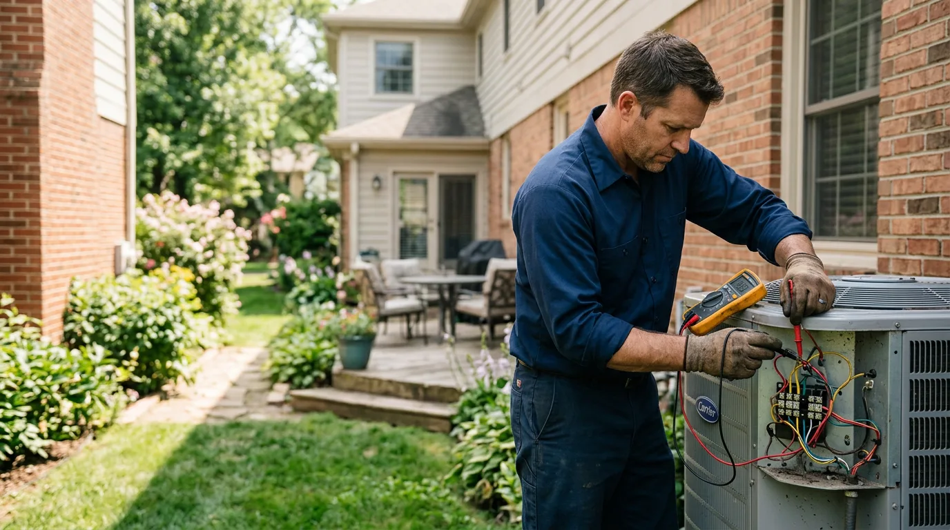 HVAC technician working near Summitville, NY
